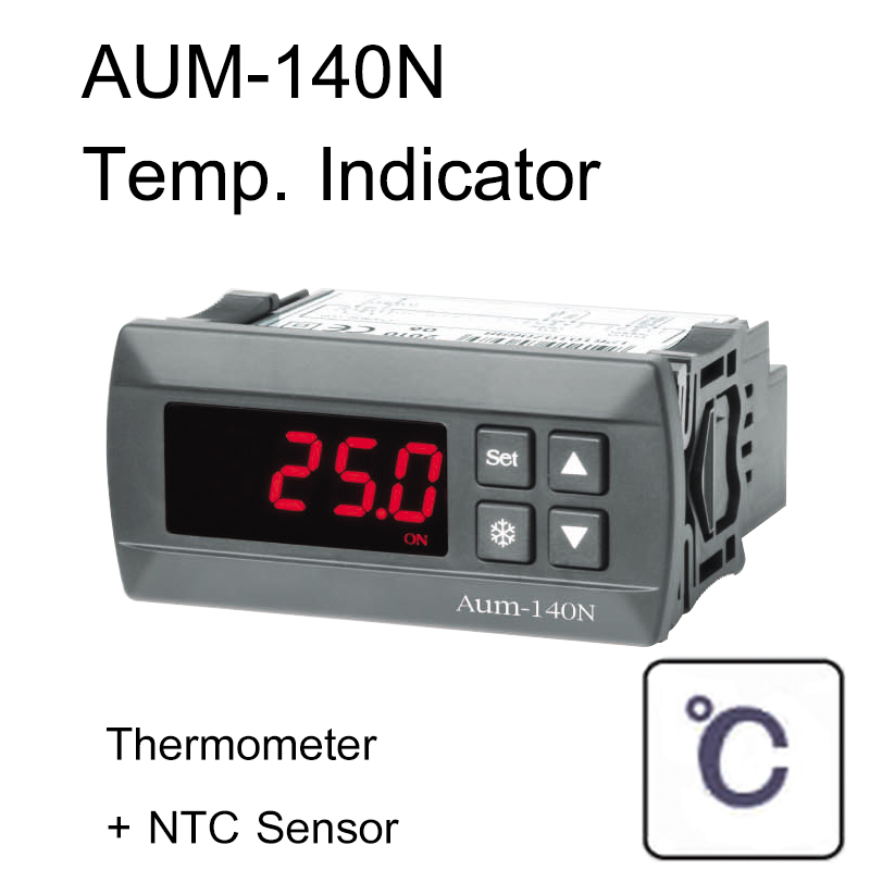 WOOREE AUM-140N Thermometer indicator with NTC -40C - (+99.9 C)