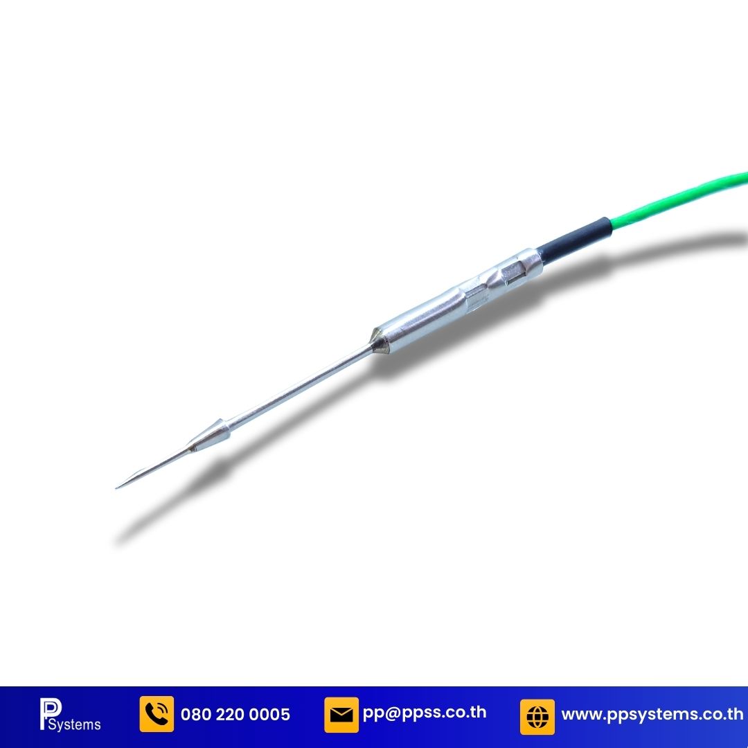 PhoenixTM Short Needle Straight Thermocouple l สายวัดอุณหภูมิชนิดเข็ม สำหรับวัดอาหาร (กุ้ง) ความยาวสาย 50 เซนติเมตร