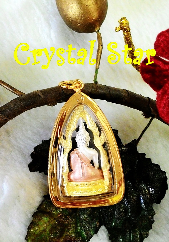 พระพุทธชินราชกรอบทองไมครอน