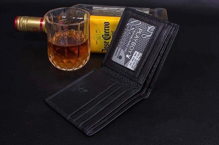 กระเป๋าสตางค์ผู้ชาย PL002 [สีดำ]