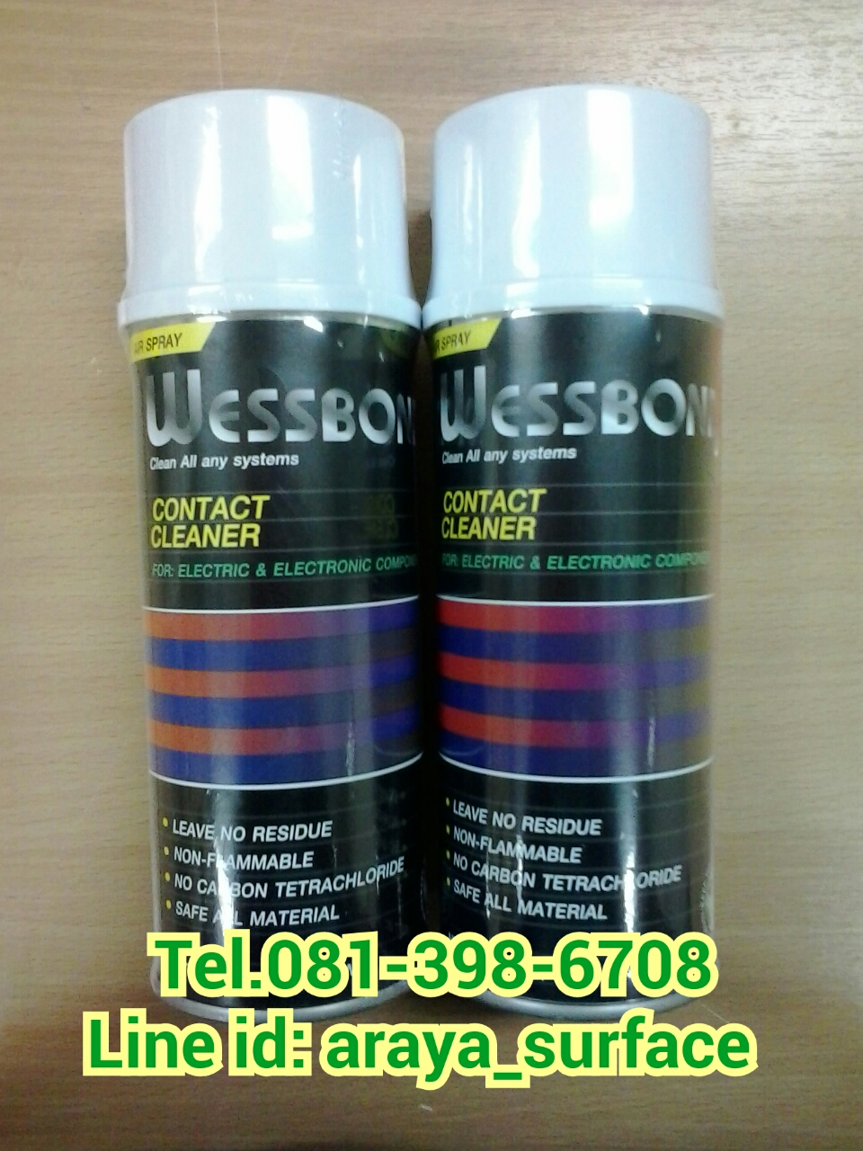 Wessbond Contact Cleaner (เวสบอนส์ คอนแทค คลีนเนอร์) สเปร์ยเวสบอนส์ คอนแทค คลีนเนอร์