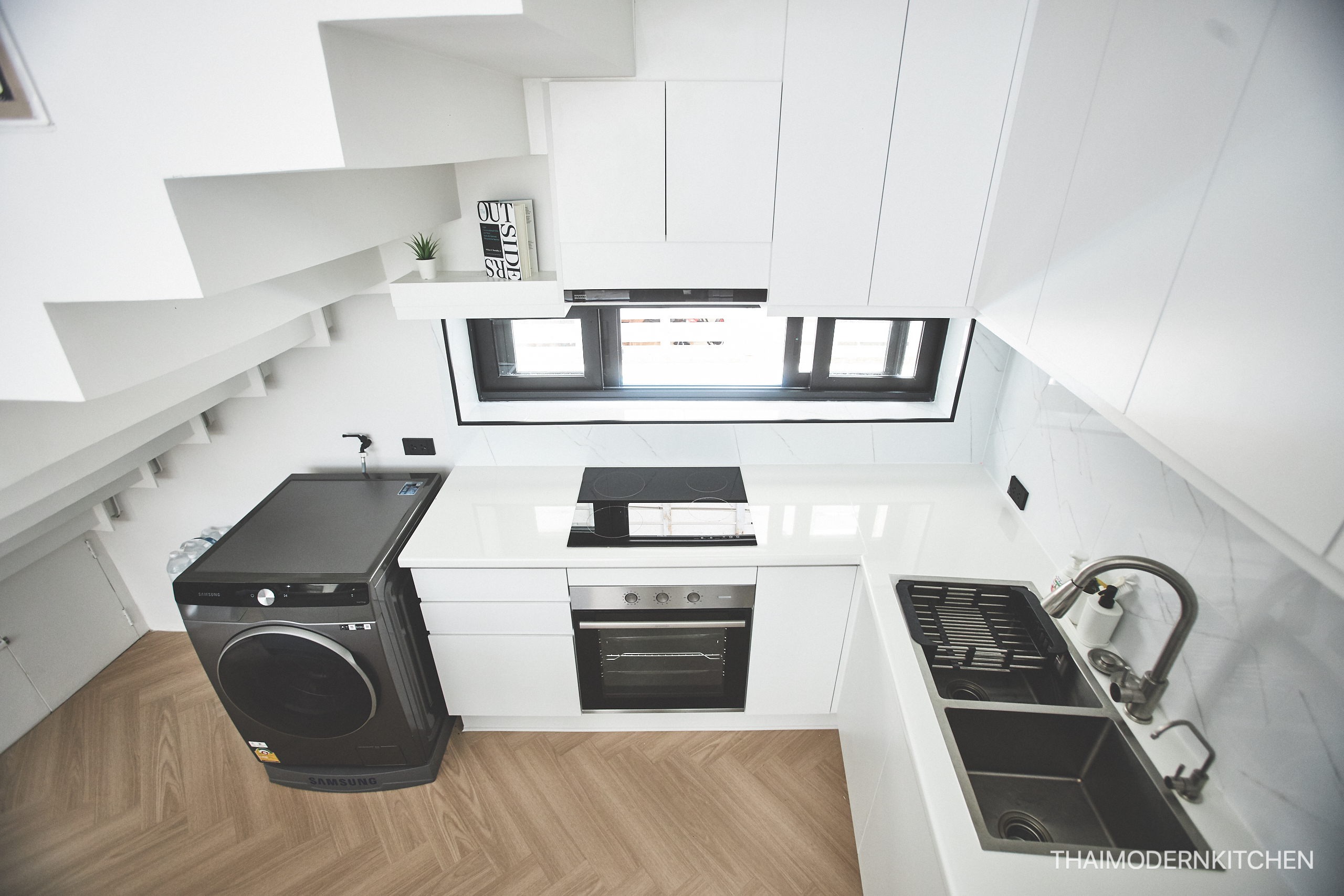 ครัวบิ้วอิน บ้านคุณพิชชา counter bar ไซด์น่ารักลงตัว ราคา 109000