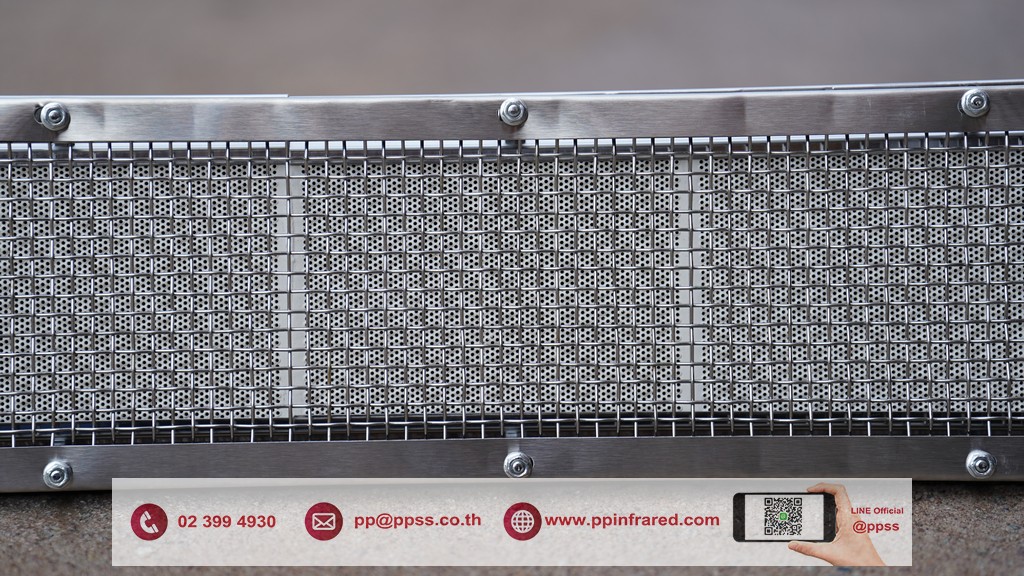 หัวเตาอินฟราเรด SUNSRAYS GR-1602 6.3kW ชนิดเหล็กหล่อ ขนาด 570x130x170