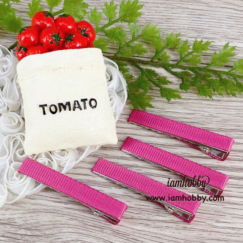 กิ๊บหุ้มผ้า ขนาด 4.5 cm. โทนสีเข้ม (แพ็คละ 10 ชิ้น/สี) (เลือกสี)