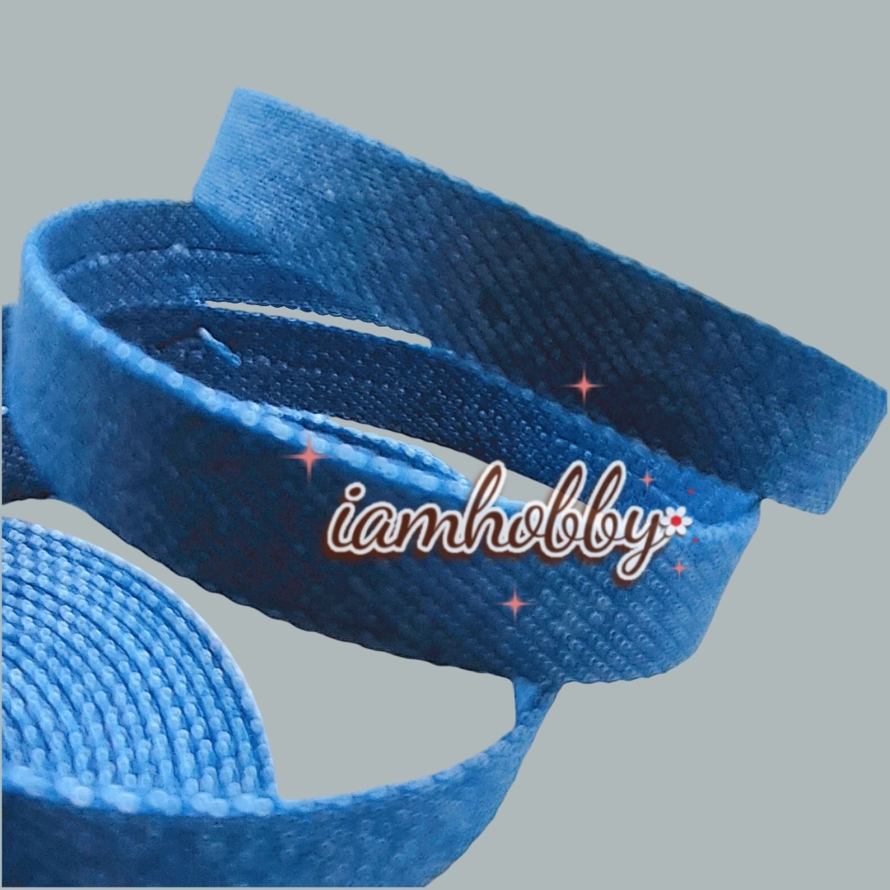 ริบบิ้นผ้า เทปผ้าสไตล์ญี่ปุ่น สียีนส์เก๋ๆ ขนาด 10 มิล (1 หลา) เลือกสี