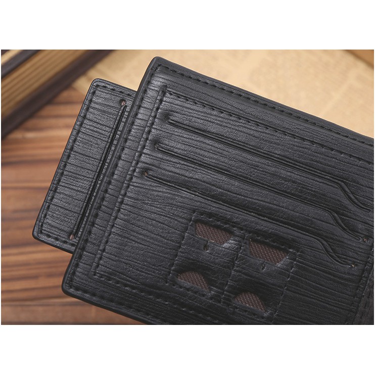 กระเป๋าสตางค์ผู้ชาย MS210 สีดำ