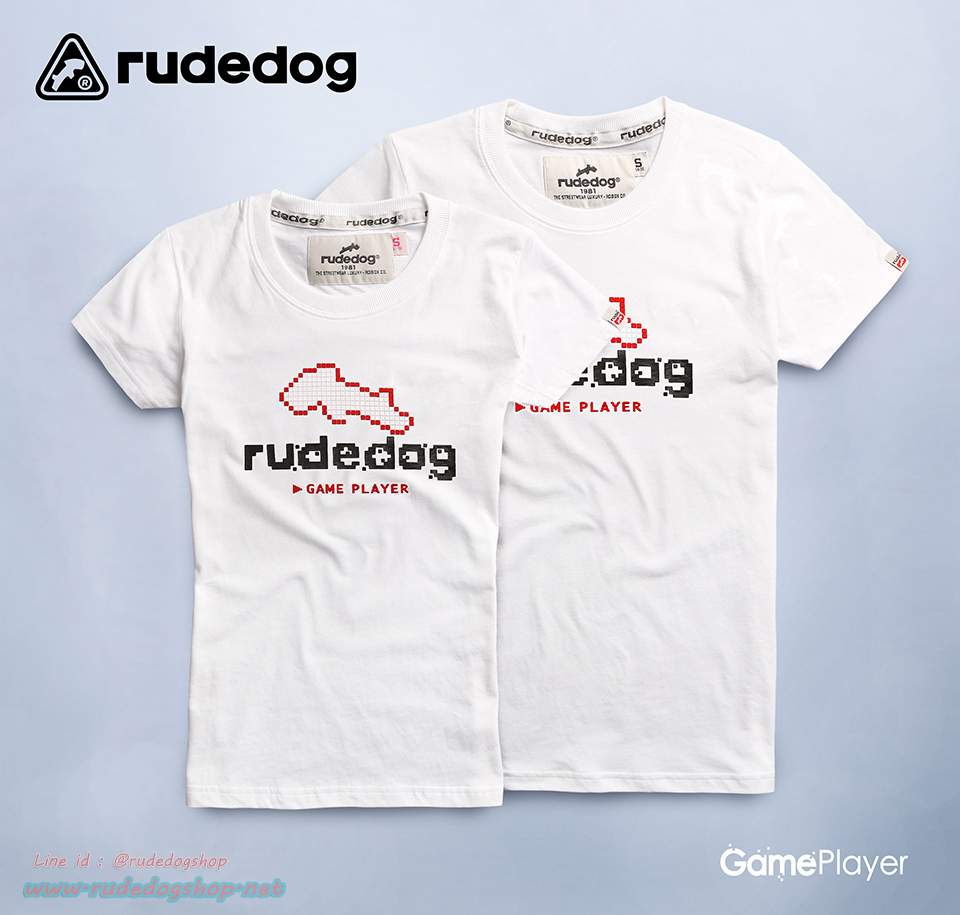 เสื้อยืดแขนสั้นผู้หญิง rudedog รุ่น Game Player (เกมส์-เพลย์เยอร์)