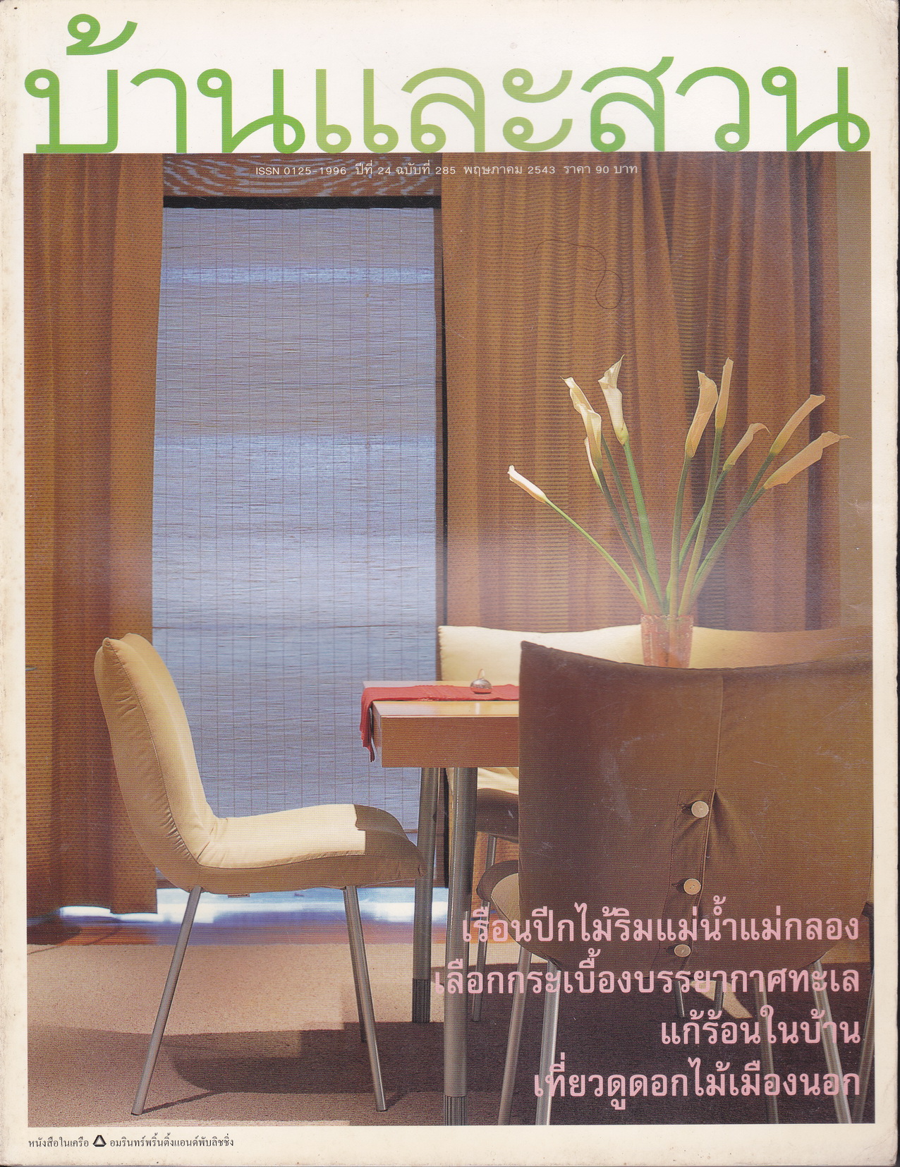 นิตยสาร บ้านและสวน ฉบับที่ 285 พฤษภาคม 2543
