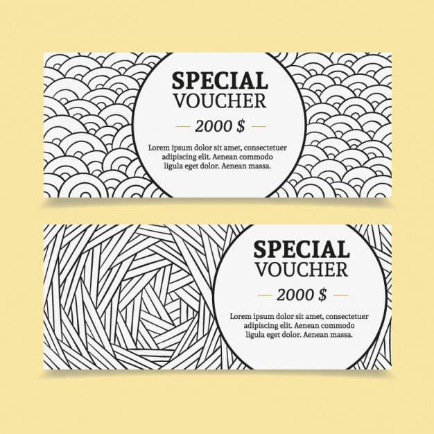 คูปองสินค้า การส่งเสริมการขาย การลดราคา สไตล์การออกแบบดีไซน์แบบใช้เรียบๆแต่มีสไตล์ คูปองไว้ใช้กับการให้ส่วนลดแก่ลูกค้าเพื่อเป็นการดูแลลูกค้าเก่าให้จงรักภักดีต่อตราสินค้า // ตัวอย่างดีไซน์ คูปองสินค้า Chill Shop Package