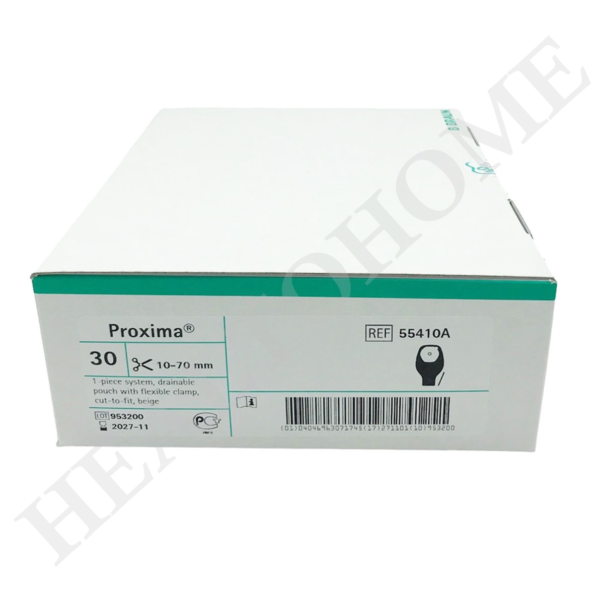 Proxima ถุงอุจจาระหน้าท้อง แบบชิ้นเดียว ขนาด 10-70 มม. (Colostomy Bag)