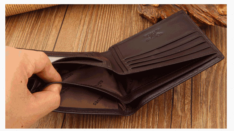 กระเป๋าสตางค์ผู้ชาย SEPT WOLVES รหัส SW001 [สีน้ำตาล]