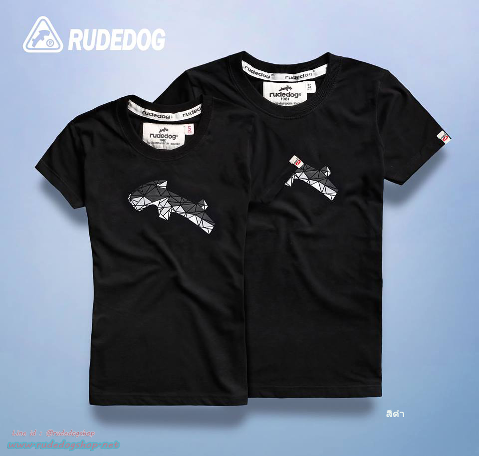 เสื้อยืดผู้หญิง Rudedog รุ่น BIGDOG 2019 สีดำ