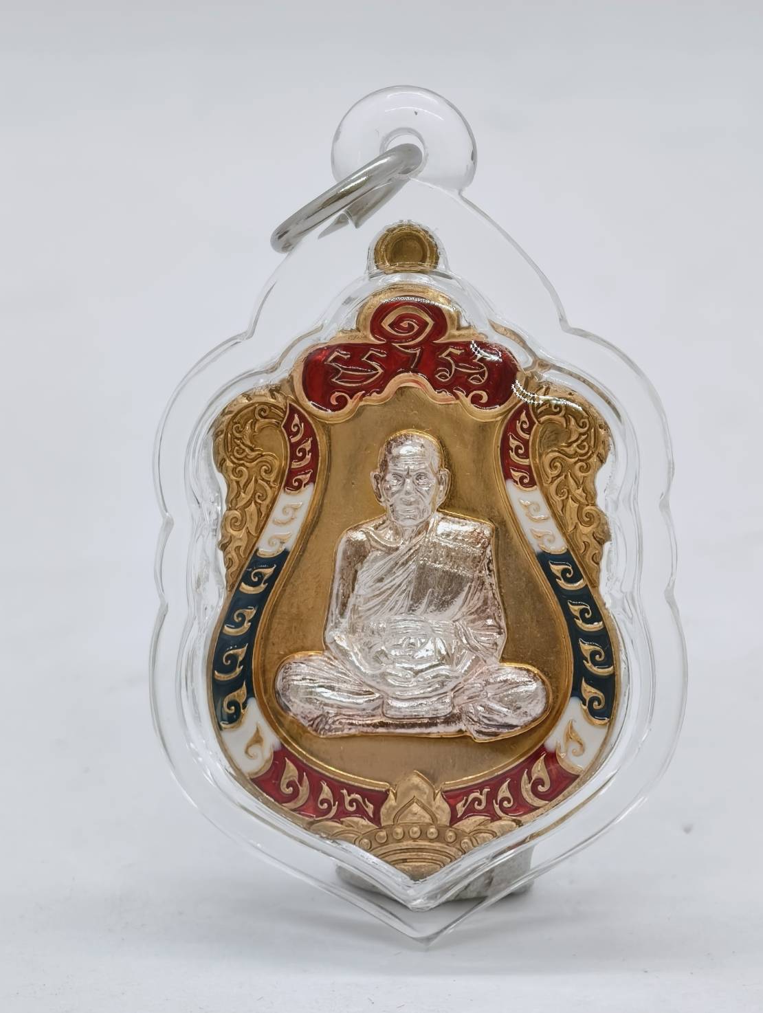 หลวงพ่อพัฒน์ วัดห้วยด้วน เสมาใหญ่ บรมครู หนุนดวง หน้าเงิน พร้อมเลี่ยม (AC1874)