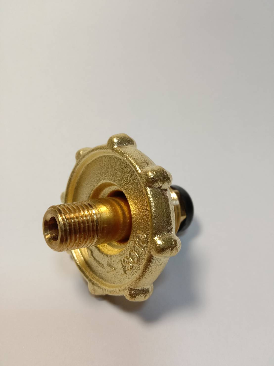 Brass Knob Gas Cylinder - Rubber Seat