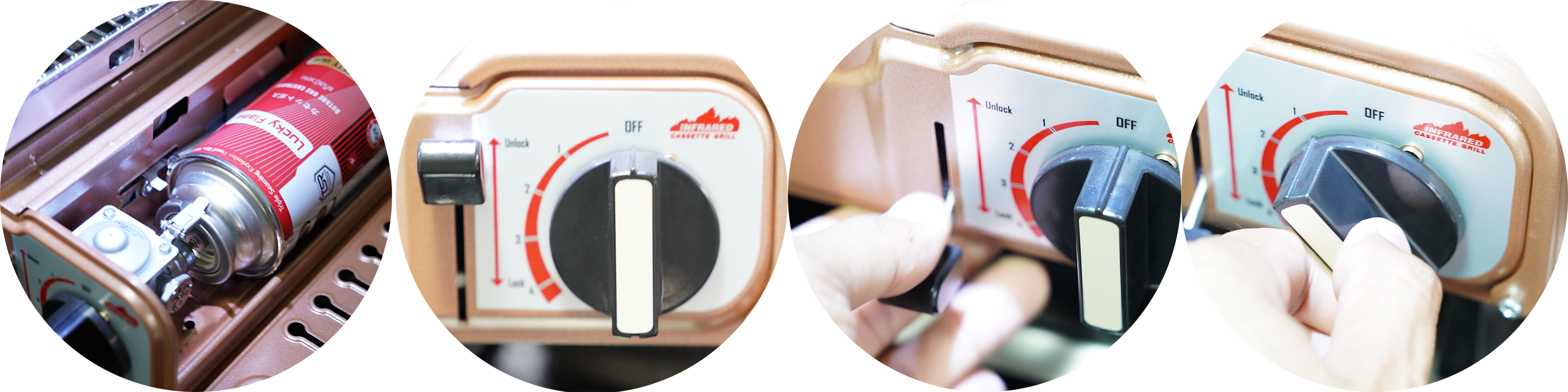 เตาย่างแก๊สอินฟาเรด แบบใช้แก๊สกระป๋อง ขนาดใหญ่ Lucky Flame LF-90GD(XL)