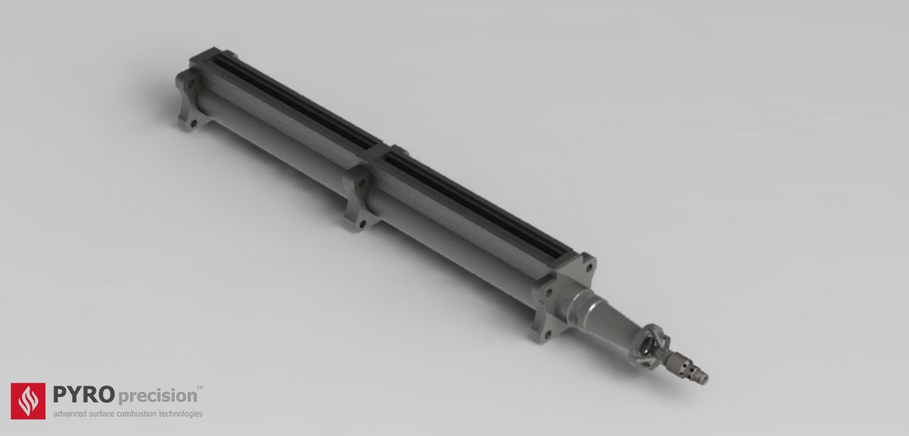 หัวเตาแก๊ส ตรงยาว LD305-ST-2 Linear Modular Tank Heating Burner (Venturi) ความยาวโมดูล 30ซม - 3.0ม กำลัง 6-60 กิโลวัตต์ สำหรับถังต้มถังต้มอุตสาหกรรมทรงสี่เหลี่ยม