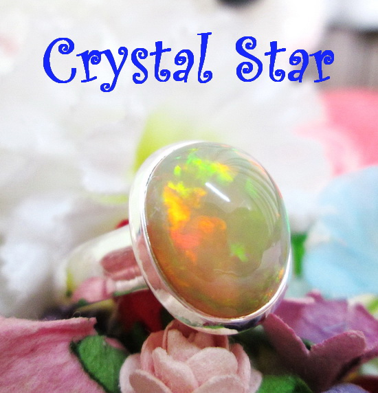 แหวนเงิน+Opal เกรด A