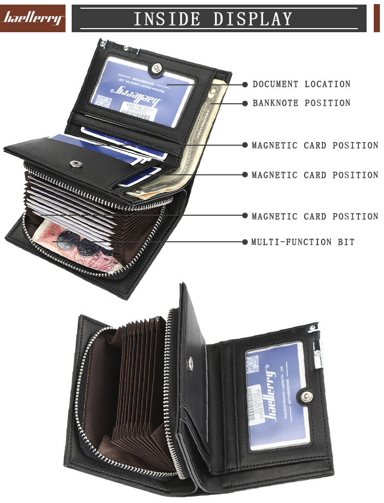 กระเป๋าสตางค์ใบสั้น Baellerry แท้ รุ่น BA-018