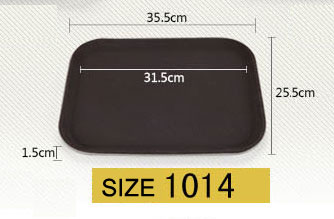 ถาดเสิร์ฟ ถาดโรงแรม ภัตตาคาร ถาดเสิร์ฟอาหาร กันลื่น ขนาด 10" x 14" (35.5cm x 25.5cm)