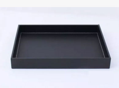 ถาดหนัง ถาดโรงแรม หนัง PU สีดำ ขนาด 40cm x 30cm x 5cm
