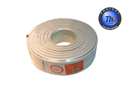 สาย RG-6 TH 60% สีขาว 100 m.
