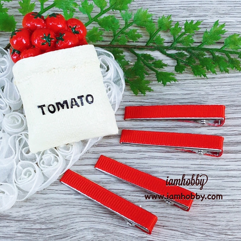 กิ๊บหุ้มผ้า ขนาด 4.5 cm. โทนสีเข้ม (แพ็คละ 10 ชิ้น/สี) (เลือกสี)
