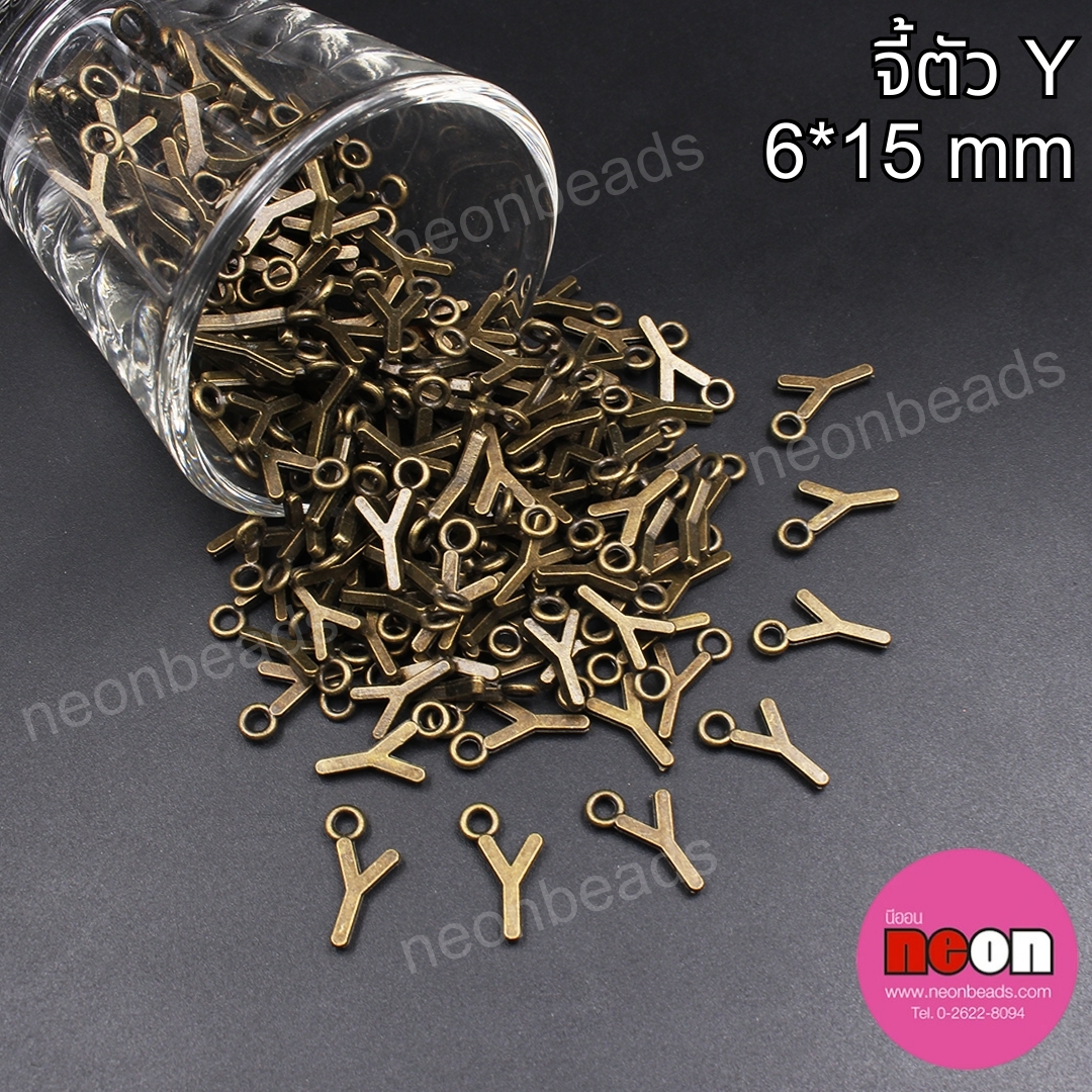 NO.83.จี้ตัว Yขนาด6*15มิล.