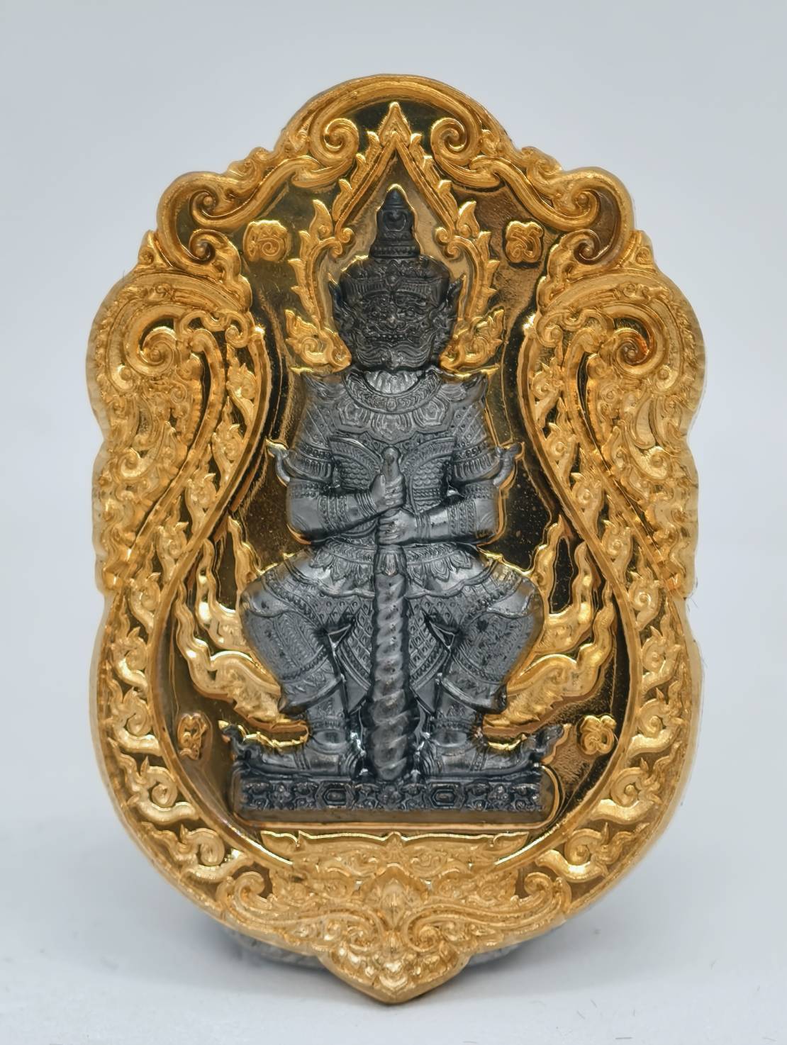 หลวงพ่อพัฒน์ วัดห้วยด้วน ท้าวเวสสุวรรณ ราชาทรัพย์ กล่องเดิม(AC1467)