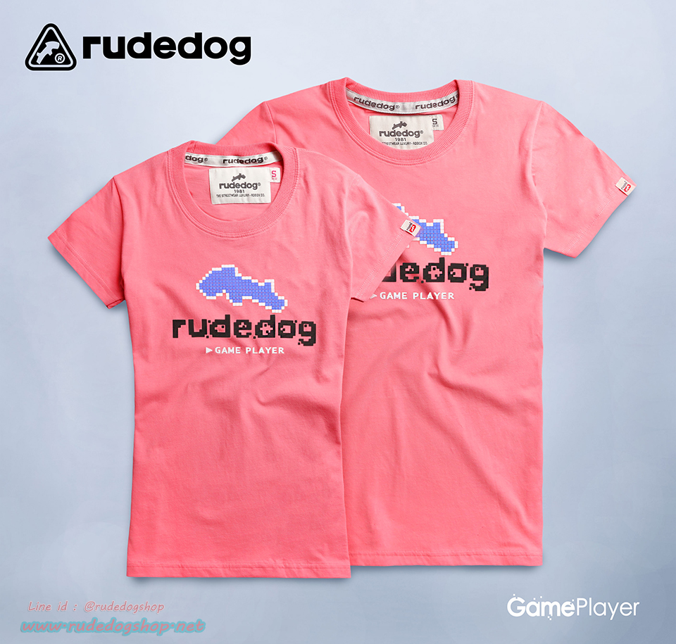 เสื้อยืดแขนสั้นผู้หญิง rudedog รุ่น Game Player (เกมส์-เพลย์เยอร์)
