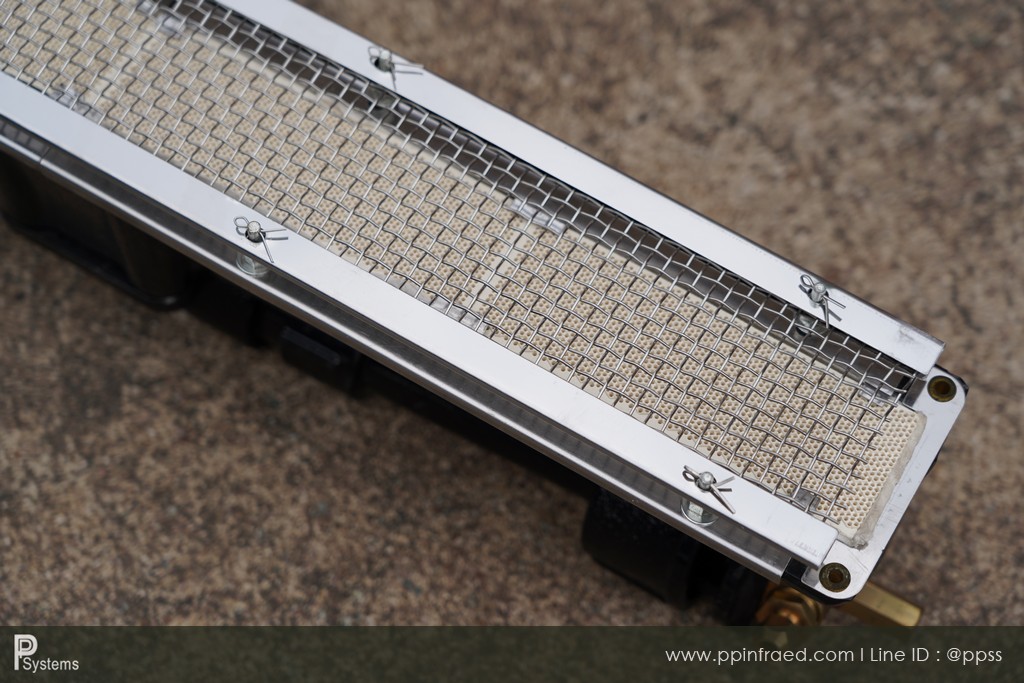 หัวเตาอินฟาเรด KOMPAC MK-81 3.14kW ชนิดเหล็กหล่อ ขนาด 555x80x105