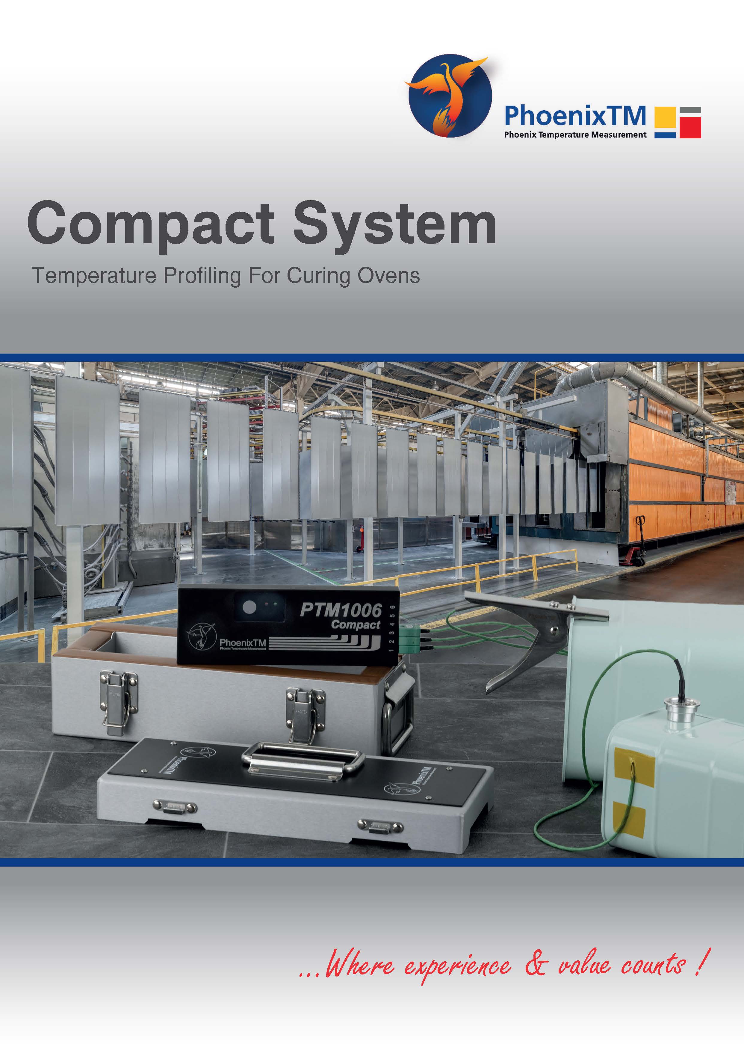 PhoenixTM 6Ch Compact Finishing System - Exposed Probe l เครื่องบันทึกอุณหภูมิ อุตสาหกรรมอบแห้ง อบสีน้ำมัน อบสีฝุ่น