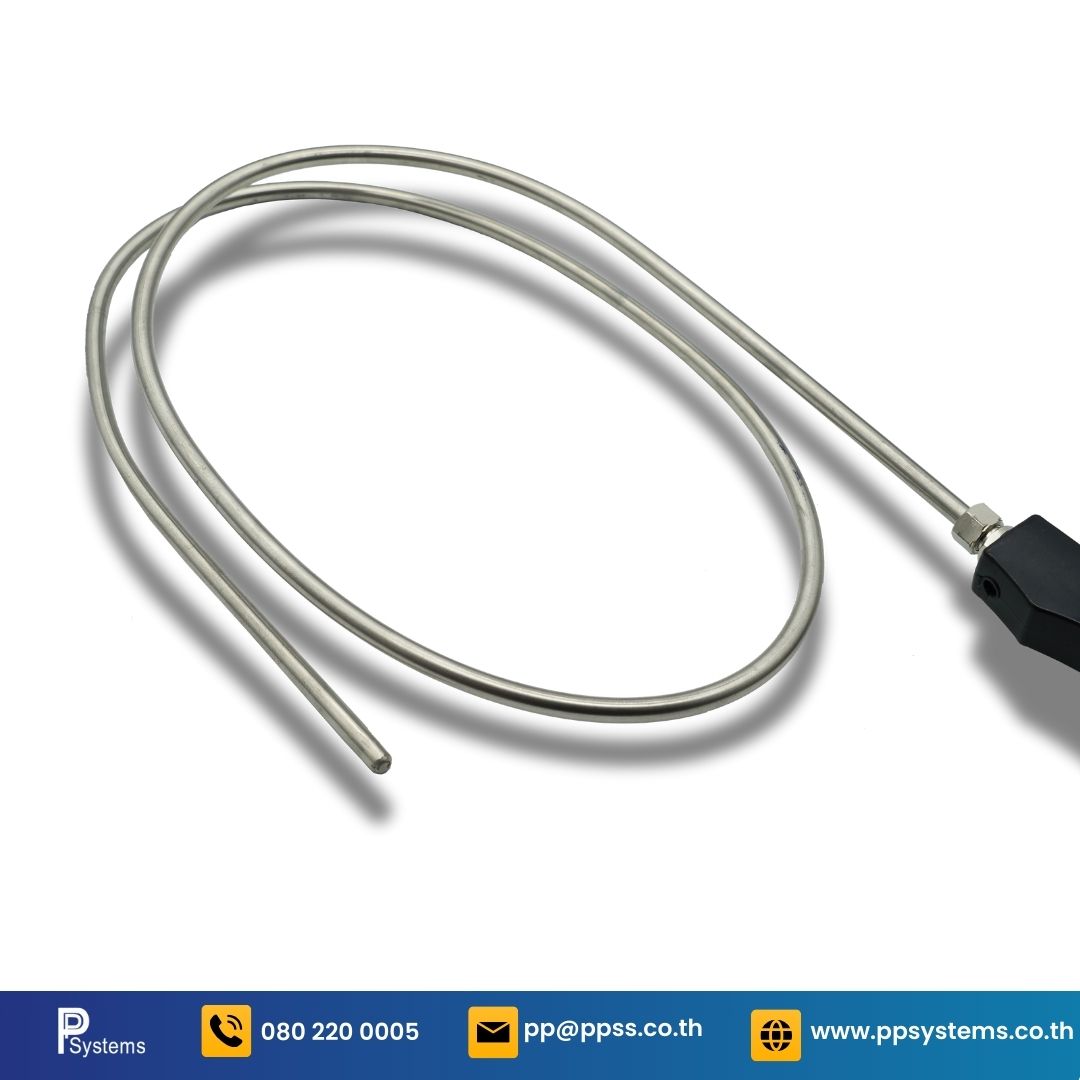 HEATwave High Temperature Probe Dia 8mm x 1.5m Bakelite Handle with Elastic Spring Wire Thermcouple l สายวัดอุณหภูมิ