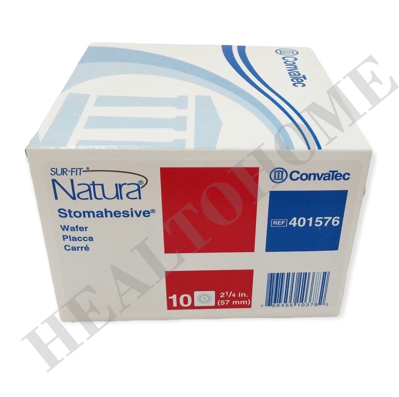 Convatec Sur-Fit Natura Stomahesive แป้นสำหรับติดถุงอุจจาระ แบบเต็มแผ่น (เฉพาะแป้น ไม่รวมถุง)