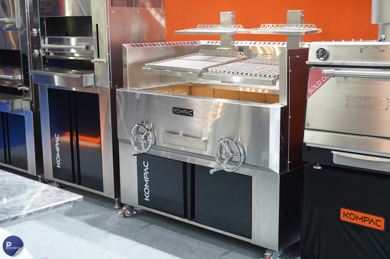 KOMPAC x NS-132Dual Argentinian Santamaria Grill l เตาย่างสไตล์อาร์เจนตินา สำหรับการย่างเนื้อด้วยฟืน พร้อมตะแกรงปรับระดับได้