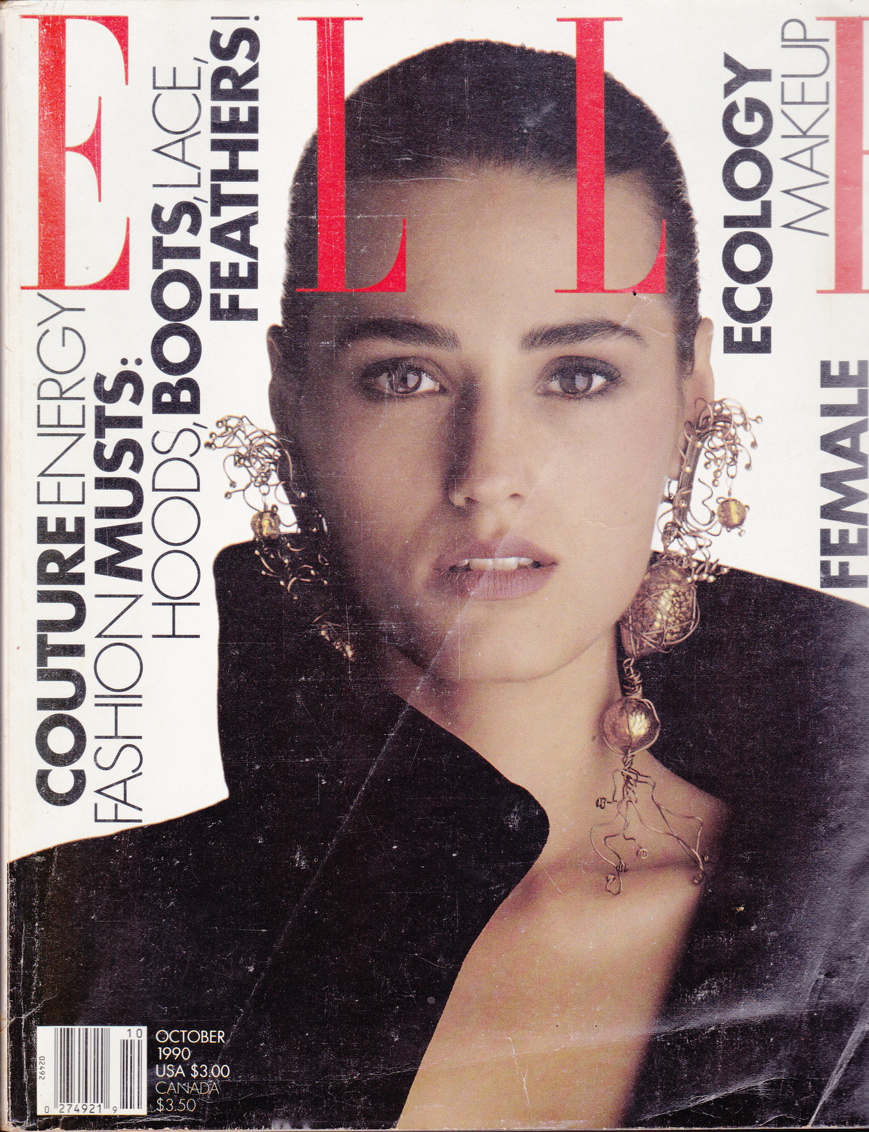 นิตยสาร ELLE ภาษาอังกฤษ ฉบับเดือนตุลาคม ปี 1990