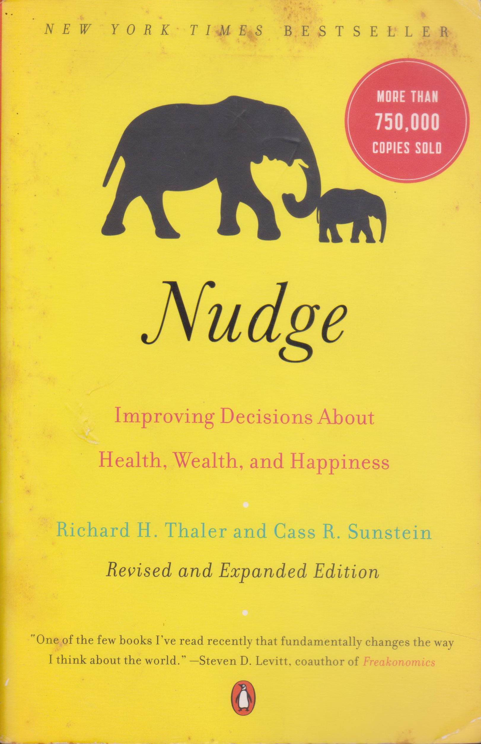หนังสือภาษาอังกฤษ Nudge by Thaler, Richard H. / Sunstein, Cass R.