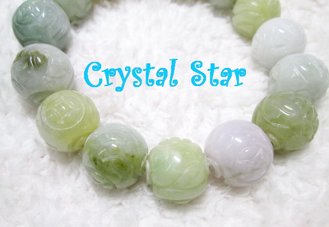 สร้อยข้อมือหยกแกะสลัก