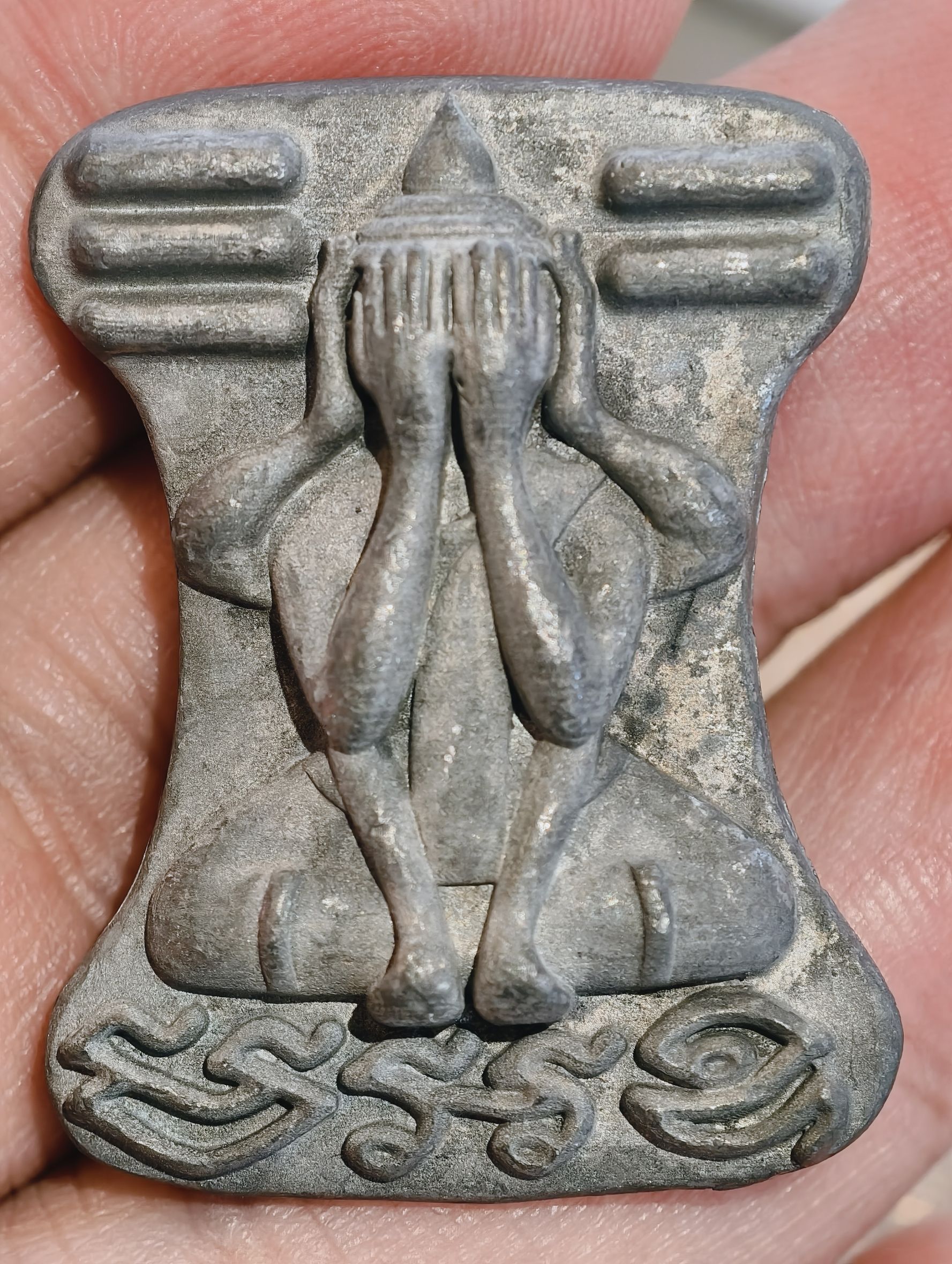 หลวงปู่เลียบ วัดนาวง พระปิดตา มเหศวร เพชรกลับ มหาลาภมหาอุด รุ่นแรก พิมพ์ใหญ่ KA3271