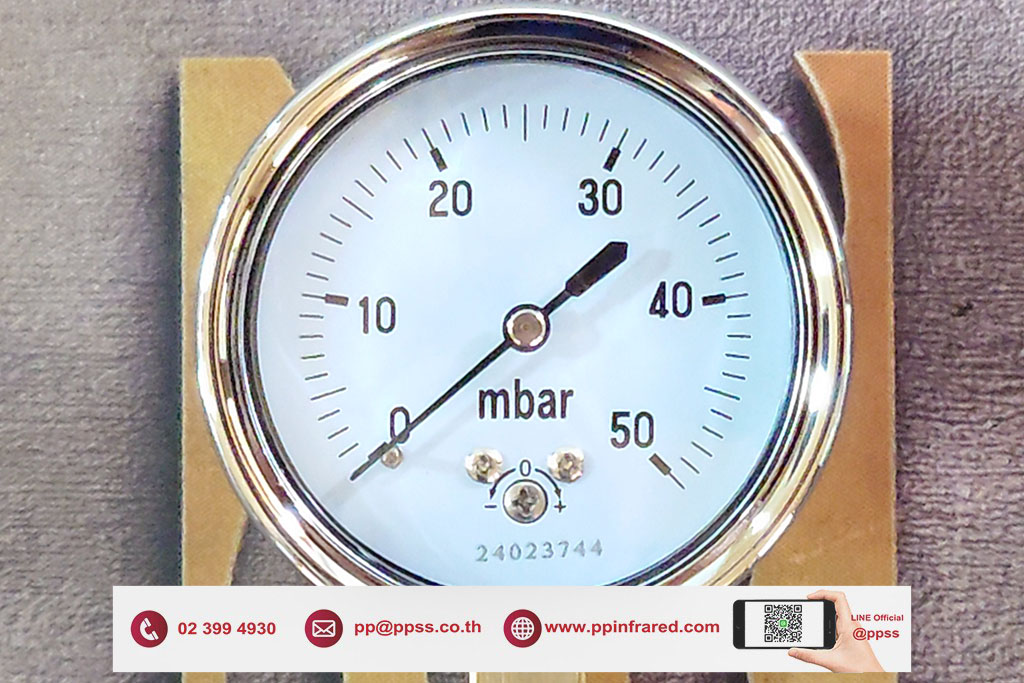 HEATWAVE Pressure Gauge 0-50 mbar l เกจวัดแรงดันแก๊สช่วงแรงดันต่ำ
