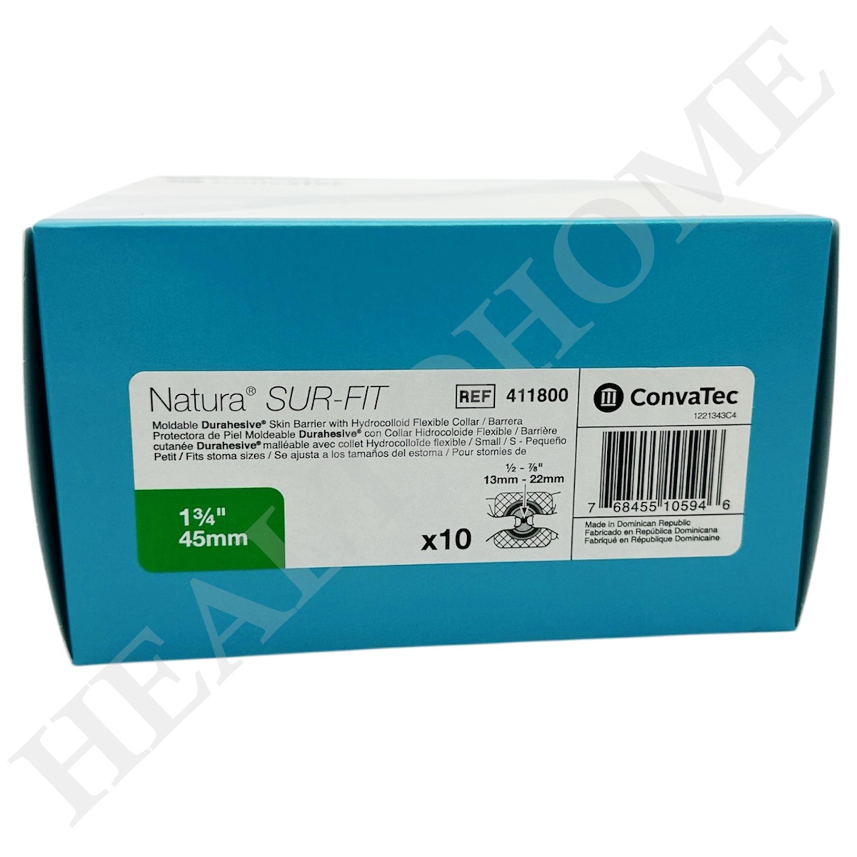 Convatec Sur-Fit Natura Flat Moldable แป้นสำหรับติดถุงหน้าท้อง แบบปั้นแต่ง (เฉพาะแป้น ไม่รวมถุง)