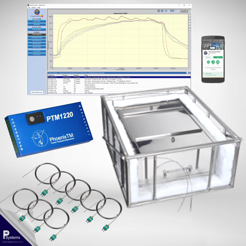 PhoenixTM 20Ch Water Quench Temperature Profile System l เครื่องบันทึกอุณหภูมิสำหรับอุตสาหกรรมอลูมิเนียม ขึ้นรูปด้วยกรรมวิธีทางความร้อนตามมาตฐาน CQI-9