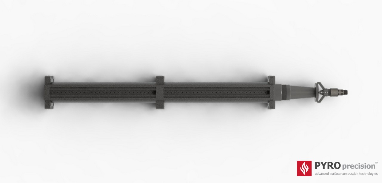 หัวเตาแก๊ส ตรงยาว LD305-ST-2 Linear Modular Tank Heating Burner (Venturi) ความยาวโมดูล 30ซม - 3.0ม กำลัง 6-60 กิโลวัตต์ สำหรับถังต้มถังต้มอุตสาหกรรมทรงสี่เหลี่ยม