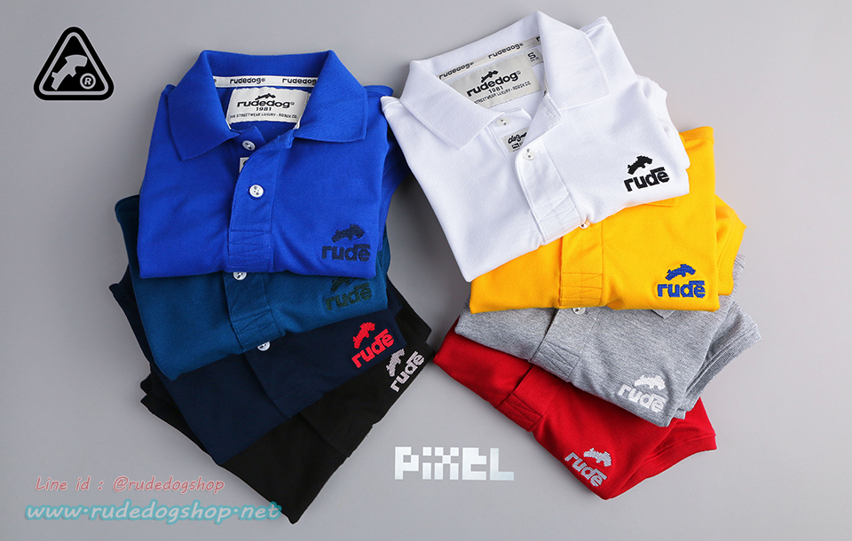 เสื้อโปโล Luxury Street จาก rudedog® รุ่น PIXEL