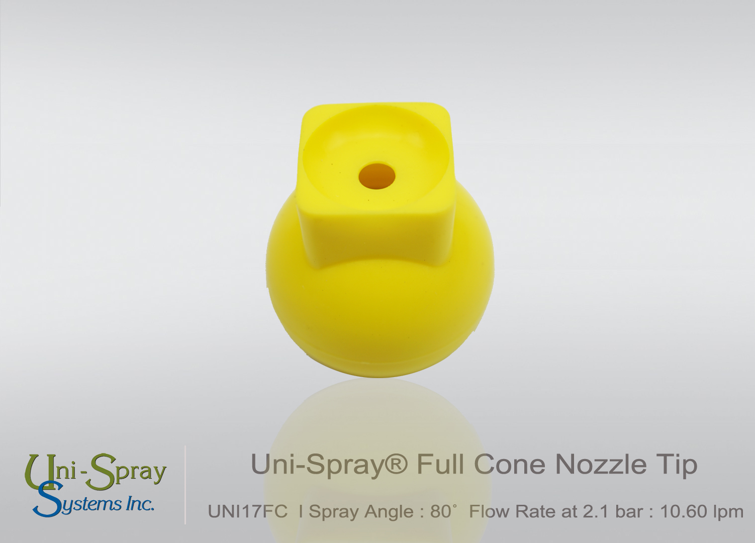 Full Cone Tip UNI17FC หัวฉีดสเปรย์น้ำแบบทรงพัดแบน