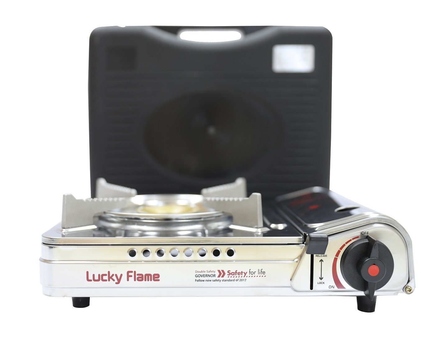 เตาแก๊สกระป๋องปิคนิค สแตนเลสทั้งตัว แบบใช้แก๊สกระป๋อง Lucky Flame LF-90SD