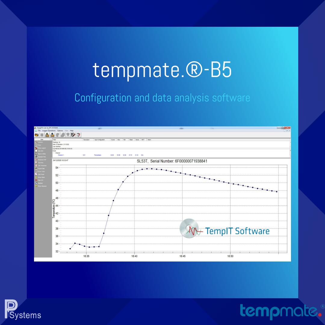 tempmate.®-B Series Mini Temperature Data Logger for Process Monitoring l เครื่องบันทึกอุณหภูมิขนาดเล็ก กระดุมวัดอุณหภูมิ สำหรับวัดอุณหภูมิในไลน์ผลิตสินค้าอุณหภูมิไม่เกิน 140°C