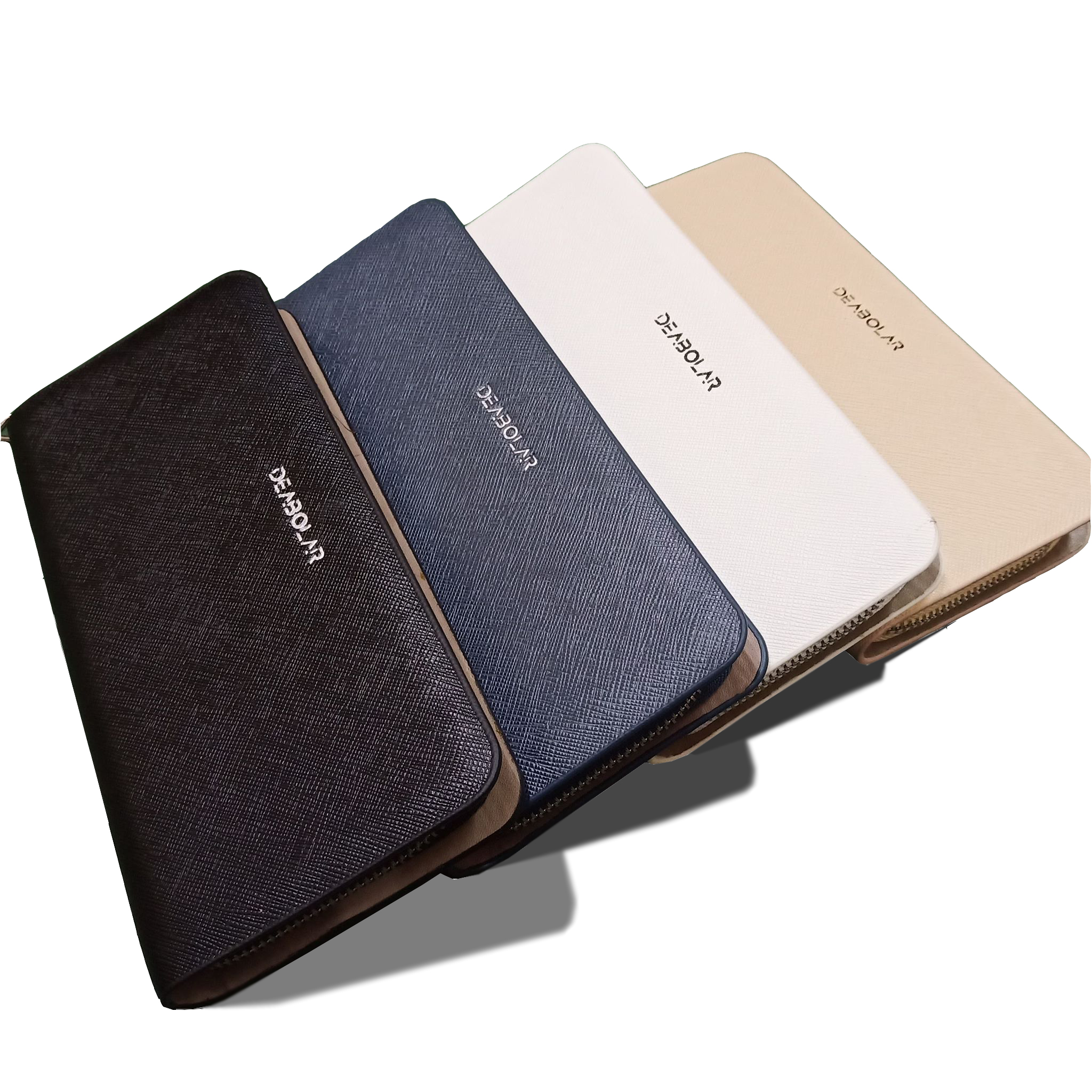 กระเป๋าสตางค์ผู้ชายใบยาวแบบซิปรอบ ใส่ของได้เยอะ