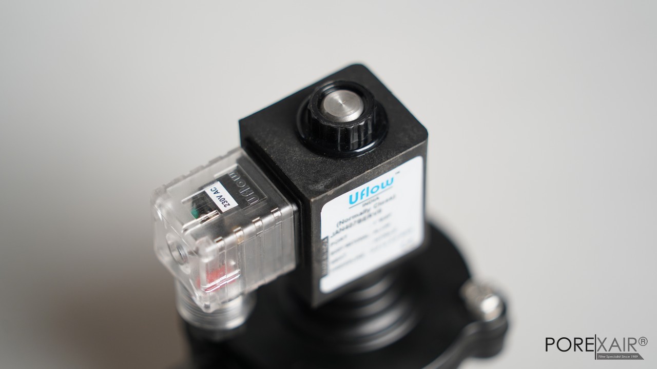 UFLOW 1" Pulse Jet Dust Collector Angle Type Solenoid Valve 220V NC "INDIA" l โซลินอยด์วาล์วกำจัดฝุ่น พัลส์วาล์ว ทำความสะอาดถุงกรองฝุ่น