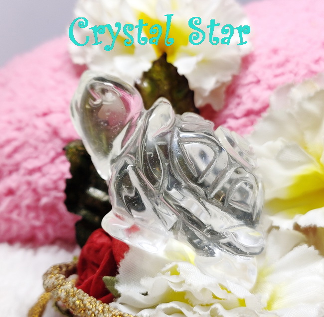 คริสตัลแกะสลักรูปเต่า