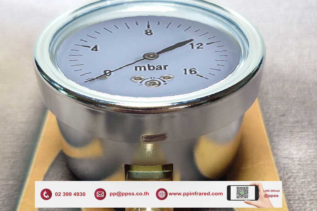 HEATWAVE Pressure Gauge 0-16 mbar l เกจวัดแรงดันแก๊สช่วงแรงดันต่ำ